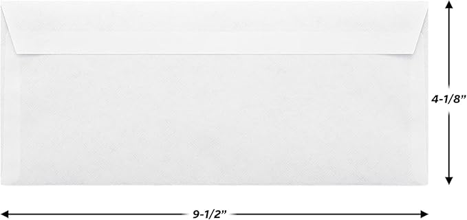Mead #10 Security Business Envelopes Letter Size 4-1/8" x 9-1/2" – Peel and Seal - Image 3