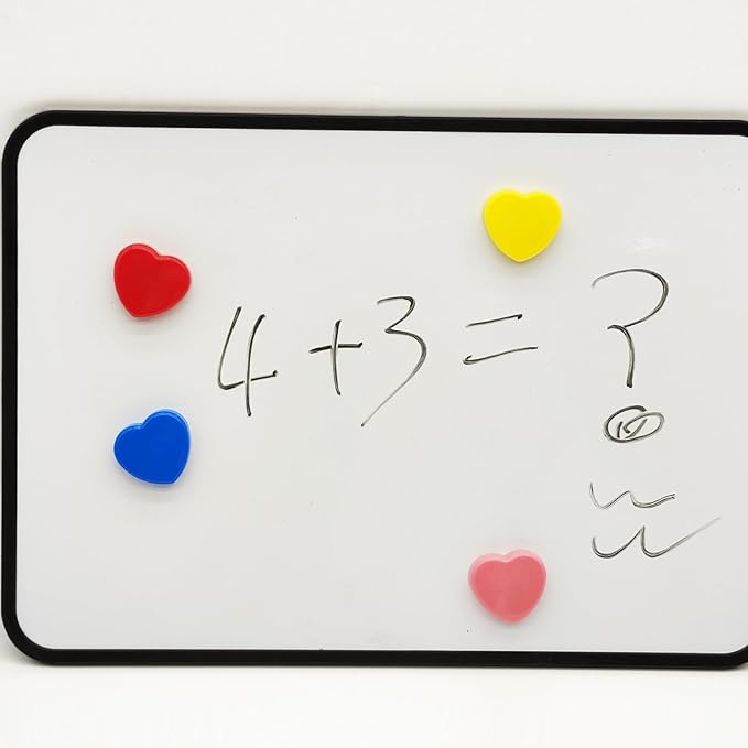 Fridge Magnets Refrigerator Magnets, 10 Pcs Magnet Small Magnets Strong Magnets Heavy Duty Magnets for Whiteboard, Colorful Mini Cute Magnets for Fridge Locker Kitchen Office (10 Colors, Heart)-DeskLoop Office