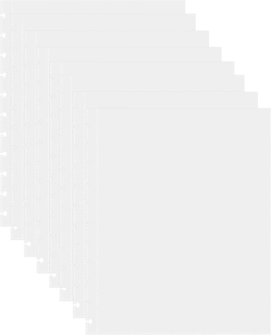 50 Piece Clear Sheet Protectors Page Protectors 8.5 x 11 Clear Binder Sheet Protectors Discbound Sheet Protectors for Discbound Holds Letter Size Discbound Binding Cover-DeskLoop Office