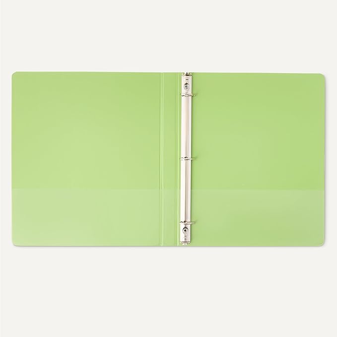Amazon Basics Economy 3 Ring Binder, 1/2 Inch D-Ring, Easy Lock and Release - Image 4