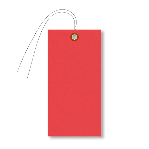 SmartSign Red Tyvek Shipping Tags by SmartSign
