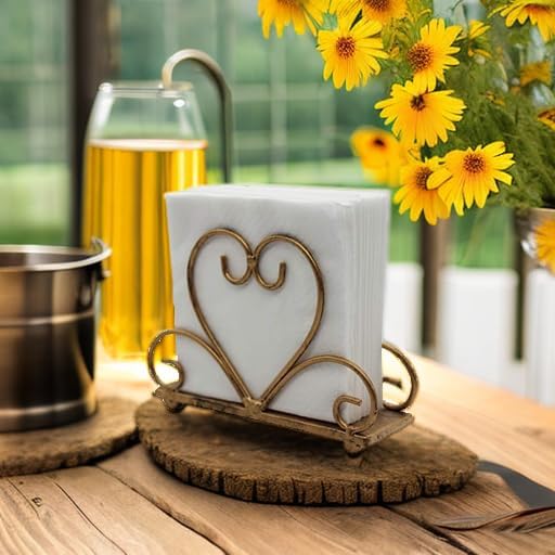 Metal Table Napkin Holder Freestanding Tissue Dispenser - Image 5