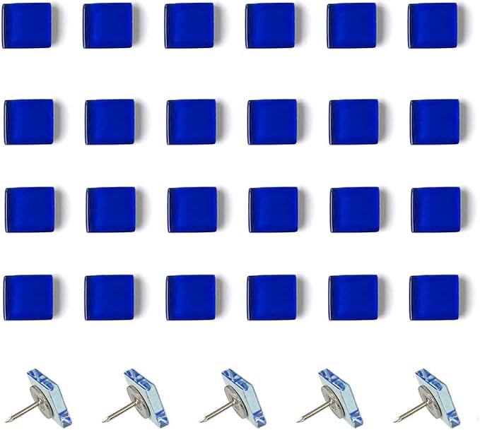 24pcs Decorative Cute Push Pins Glass Pushpins Thumbtacks Thumb Tacks by Aoxsie