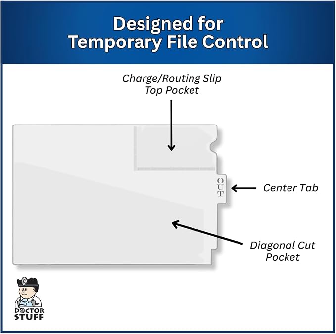 Doctor Stuff - Center Tab Vinyl Outguides, Diagonal Cut Front Pocket, Top - Image 4