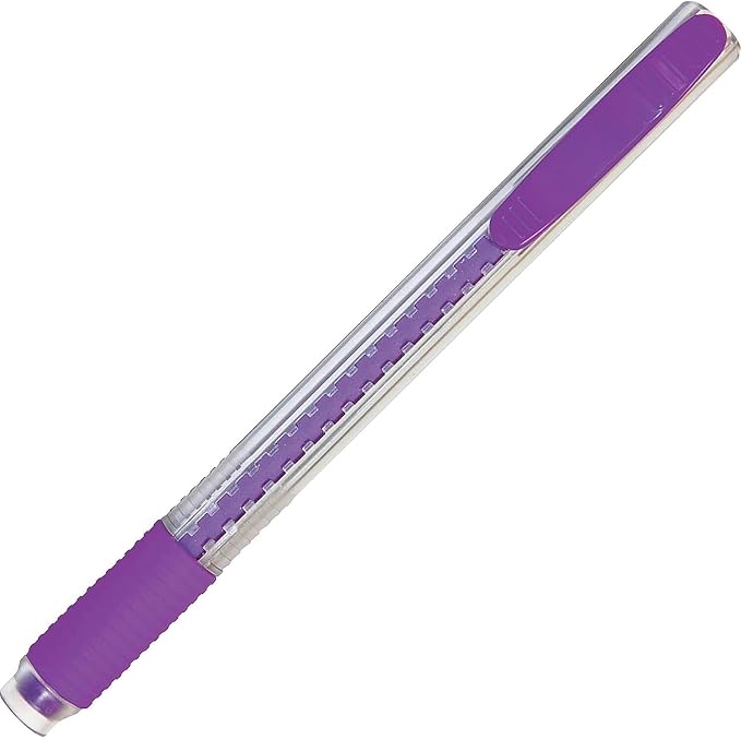 Pentel ZE21TBP3M Clic Eraser Pencil-Style Grip Eraser Assorted 3/Pack, - Image 3