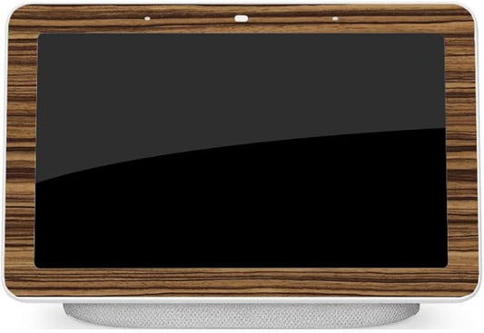 MightySkins Skin Compatible with Google Home Hub - Dark Zebra Wood | Protective, Durable, and Unique Vinyl Decal wrap Cover | Easy to Apply, Remove, and Change Styles | Made in The USA
