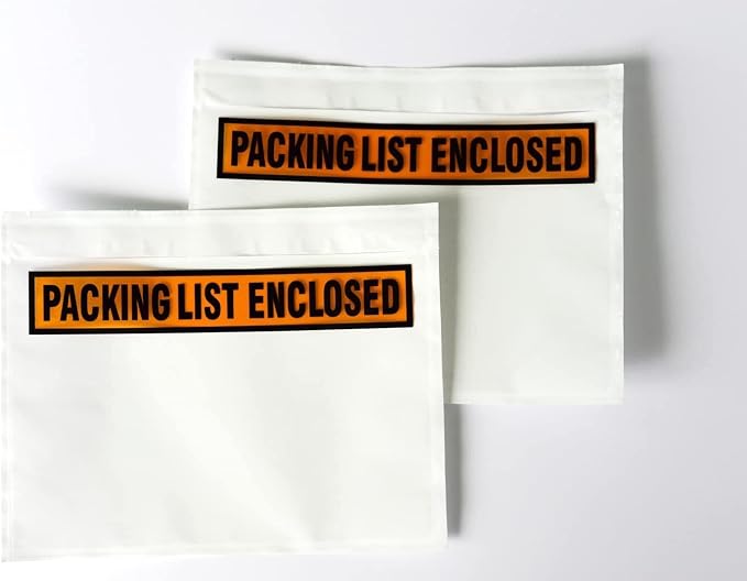 1000 Pcs Packing List Envelope Pouches 7.5 x 5.5 inch, packing envelopes by FEILONGPACKAGING