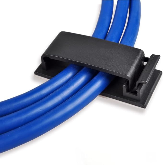 Cable Clips, Ethernet Cable Organizer, Conwork Adhesive Wire Management Clamps by Conwork