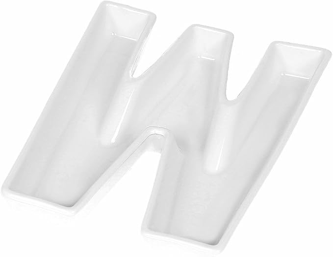 Coffeezone Small Candy Letter Dish Ceramic Plates by Coffeezone