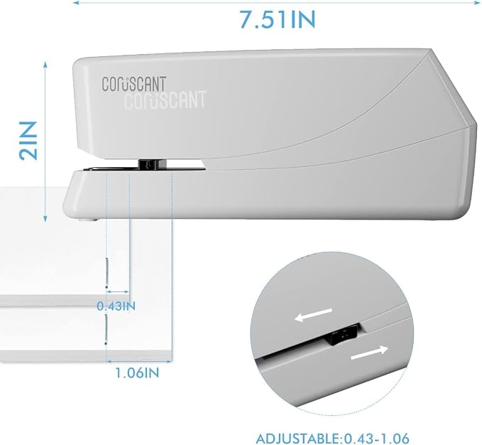 Coruscant Electric Stapler, No Jam Easy Reload, 25 Sheet Automatic Staplers - Image 2