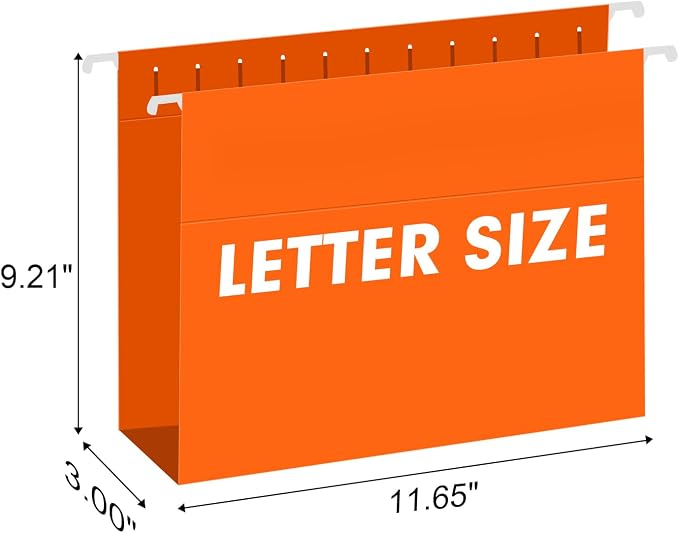 Extra Capacity Hanging File Folders, RAZCC 60 Pack Letter Size Reinforced - Image 2