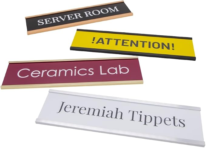 Custom Office Name Plate for Desk, Door & Wall, 15 Colors | Custom Engraveed - Image 8