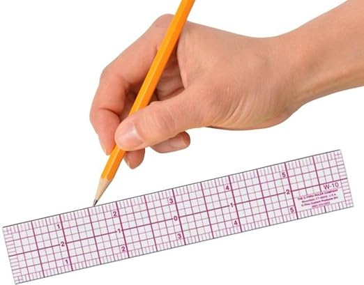 Westcott Engineers' Protractor Ruler, Dual-Scales Cm and Tenths-Inch, - Image 2
