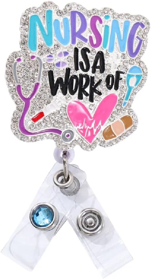 Outside the Box Sparkle and Shine Novelty Retractable Badge Reel ID Holder by Unknown