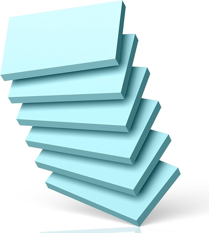 300 Count Blank Index Cards 3x5 Inch Blue Flash Cards Colored Cardstock by Nichela