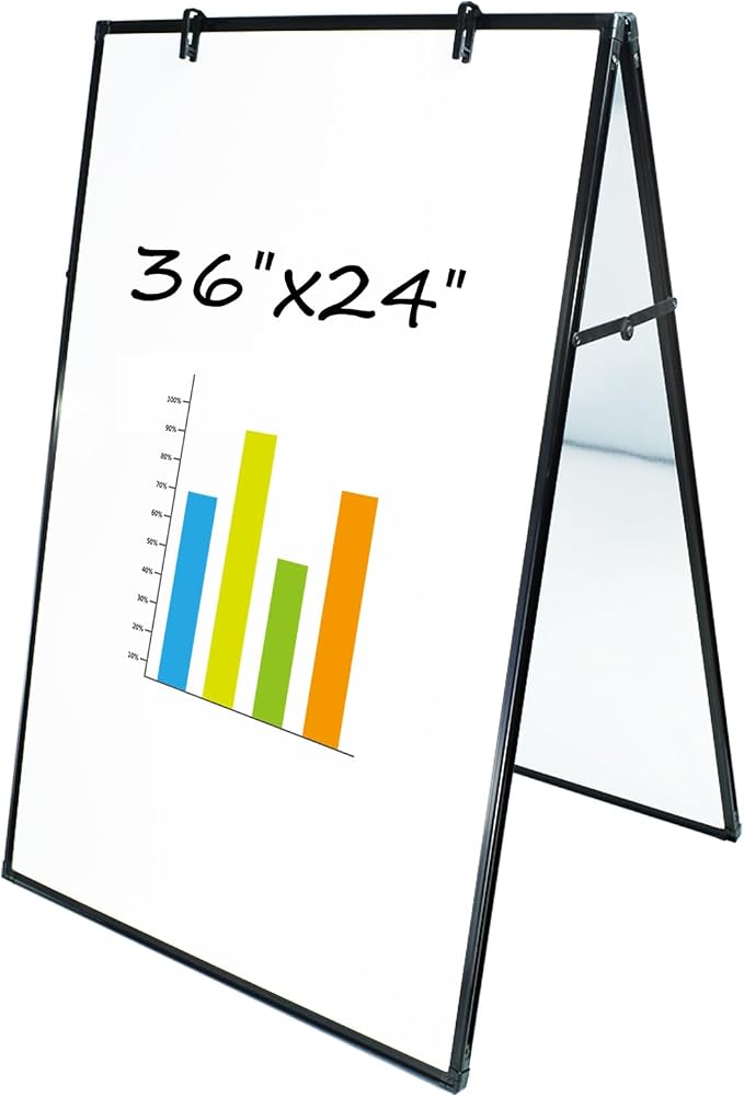 JILoffice Dry Erase Board, Magnetic White Board 36 X 24 Inch, Double Sided by JILoffice