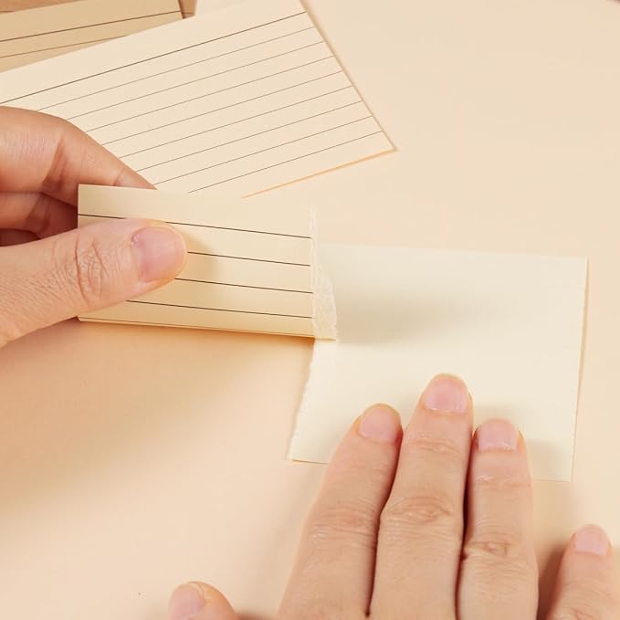 100 Sheets 3x5 Colored Ruled Note Cards Index Cards, 5 Brown | 250 GSM Heavy - Image 7