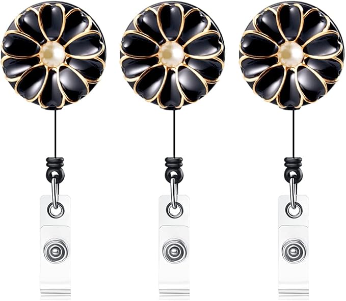 Retractable Badge Holder, ID Badge Reel by Qinsuee