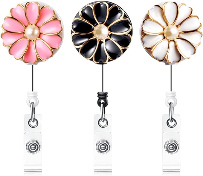 Retractable Badge Holder with Alligator Clip, 24 inch Retractable Cord - Image 3