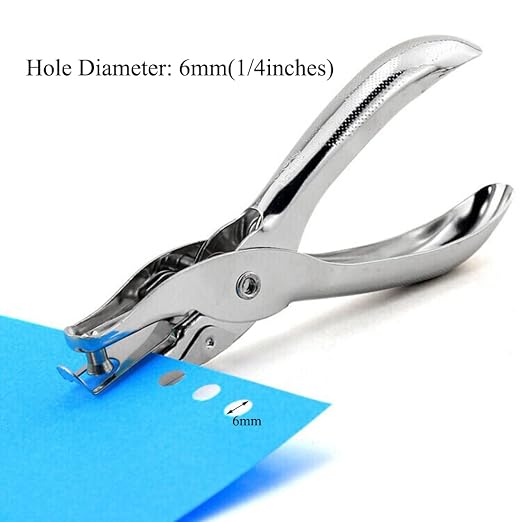 Paper Puncher Single Hole Punch Metal Circle Punches Hand Craft Sheet - Image 3