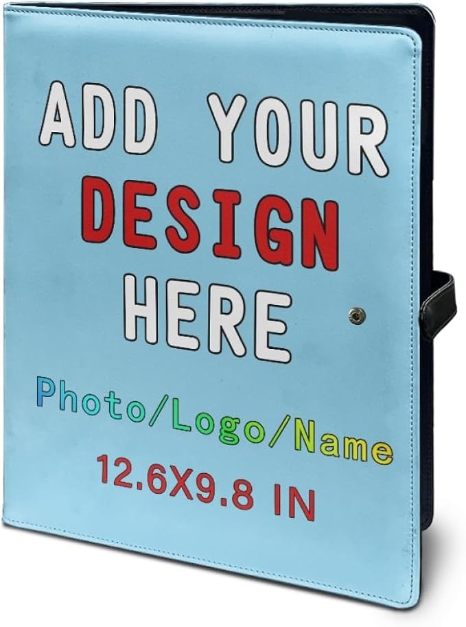 Personalized Padfolio Clipboard Folder Add Your Own Logo Text Text, Custom - Image 5