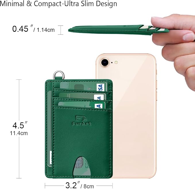 FurArt Slim Minimalist Wallet RFID Credit Card Holder - Image 7