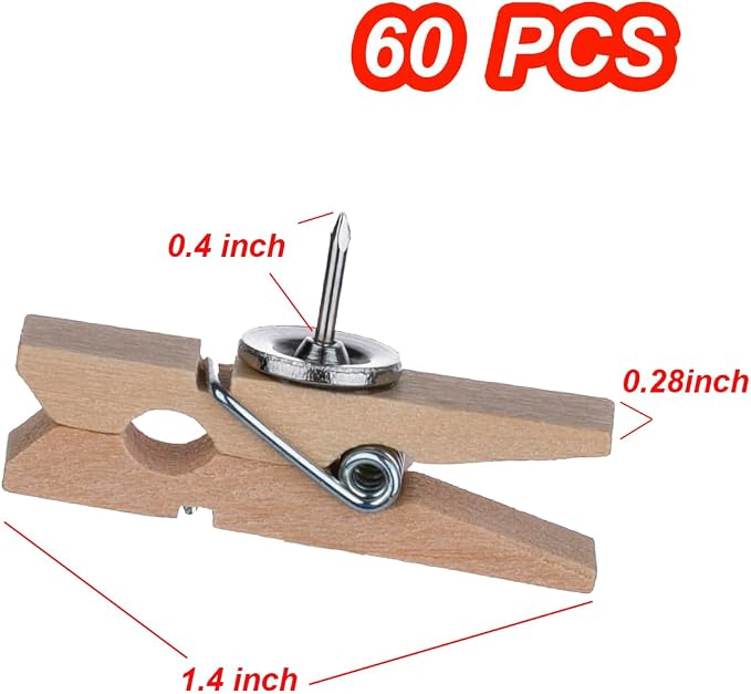 DOSEWART Push Pin Clips for Cork Board, Cubicle and Classroom Decor - Image 2