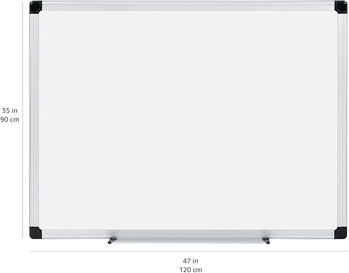 Amazon Basics Magnetic Dry Erase Whiteboard, 36 x 48-inch, Aluminum Frame - Image 5