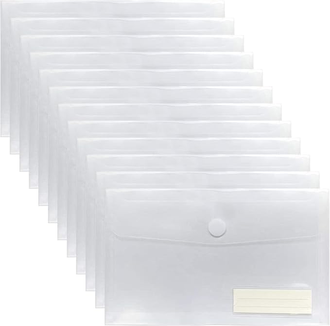 A5 Plastic Clear Envelopes Folder by YoeeJob