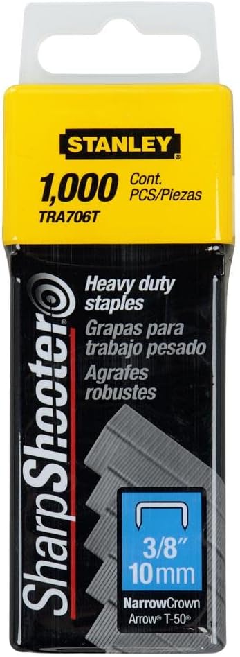 Stanley Sharpshooter Staples, 3/8 Inch Leg Length by STANLEY