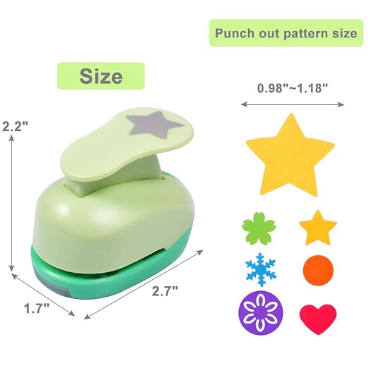 UCEC Paper Punches for Crafting, Hole Punch for Kids, 1 Inch Craft Hole Punch - Image 4