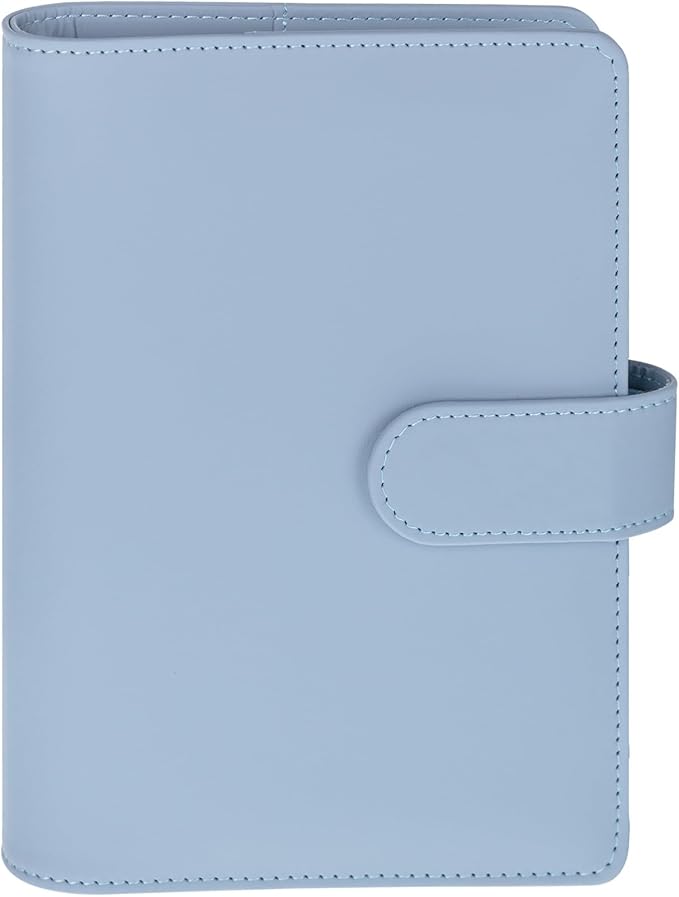 Antner A6 Notebook Binder Refillable 6 Ring Budget Binder Cover by Antner