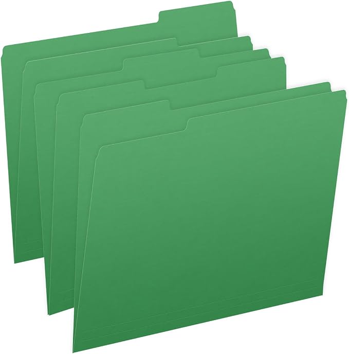Ecom Folders Top Tab File Folders | Letter Size 11 Pt Stock by Ecom+Folders