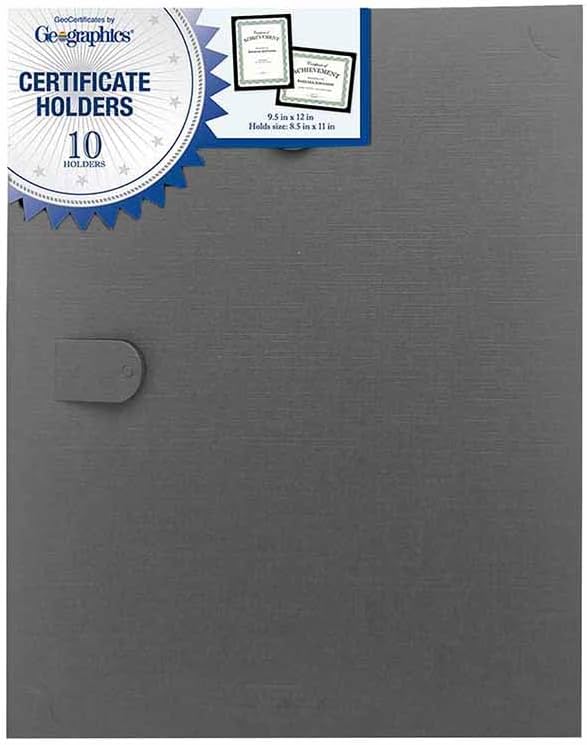 Geographics Black Certificate Holder, 9.5" x 12" - Image 6