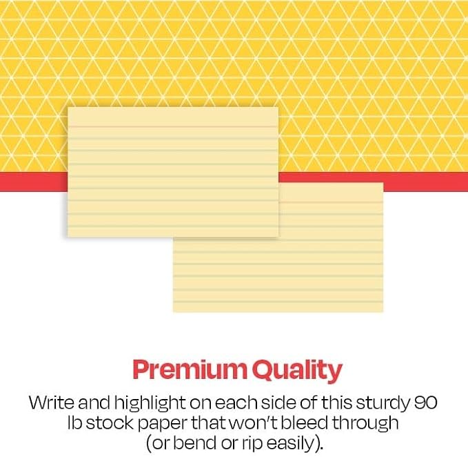 School Smart Ruled Index Cards, 5 x 8 Inches - Image 2