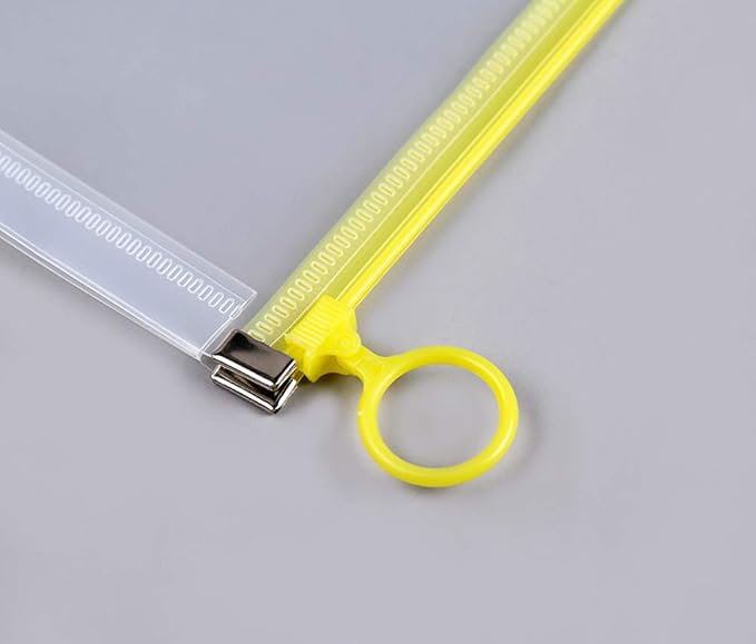5Packs 9 3/4 x 13 Clear Plastic Zip Envelopes Letter File Document Paper Folder - Image 5