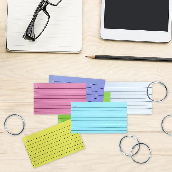 TFLFL Index Cards 4x6 Inch, Thin Note Cards Paper, Study Card Memo Scratch Pad - Image 4