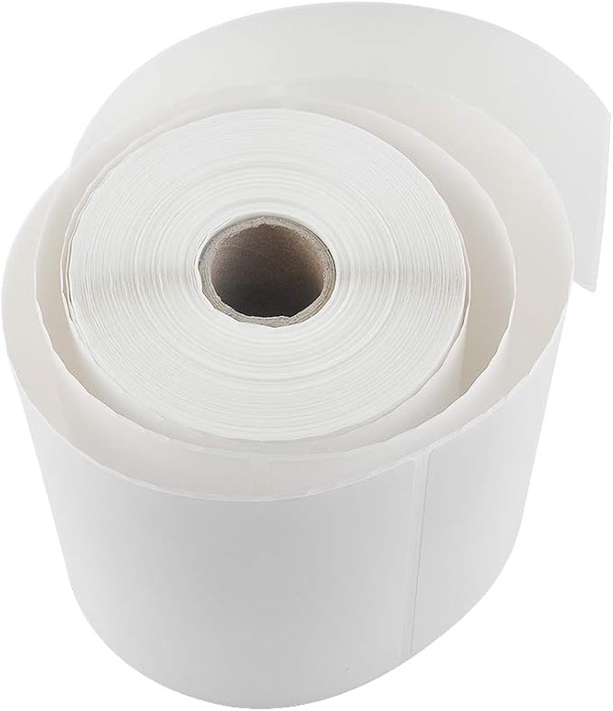 L LIKED 4"x 6" Direct Thermal Labels White Perforated Shipping Label, 250 Labels per Roll, 2 Rolls-DeskLoop Office