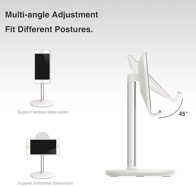 Bright Stone Phone Stand for Desk, Adjustable Cell Phone Holder for Desk - Image 5