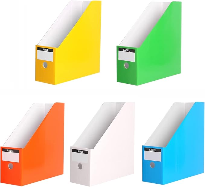 Foldable Desk File Holder Organizer Sturdy Cardboard Magazine Storage Box by Fiyerna
