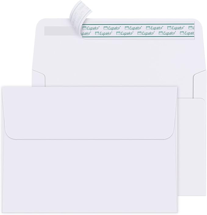 Eupako 5x7 Envelopes Self Seal 250 Pack, Kraft Paper Envelope by Eupako