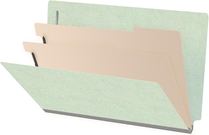 Ecom Folders End Tab Pressboard Classification Folders | Legal Size 25 Pt Stock by Ecom+Folders