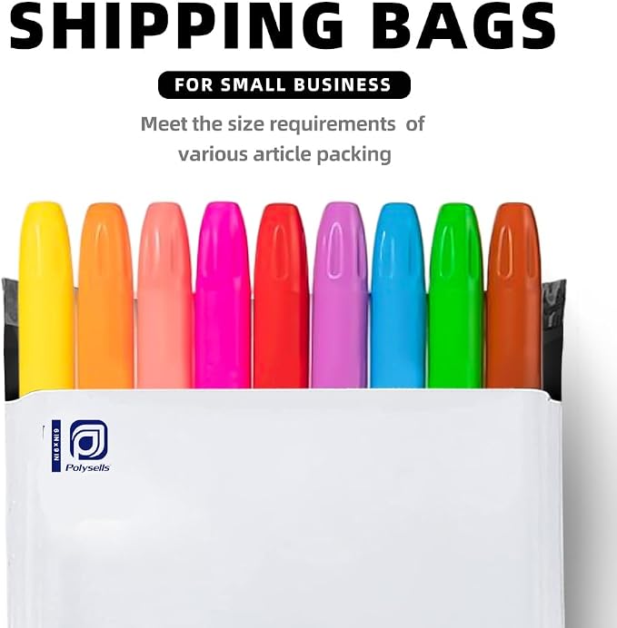 POLYSELLS 1000 6x9 Inch White Pack Poly Mailers Shipping Envelopes, Strong - Image 8