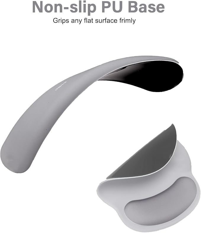 MOSISO Wrist Rest Support for Mouse Pad&Keyboard Set, Circle Curved Ergonomic - Image 5