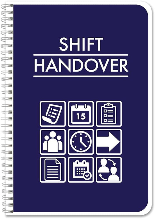 BookFactory Shift Handover Log Book Shift Hand Over Communications Logbook by BookFactory