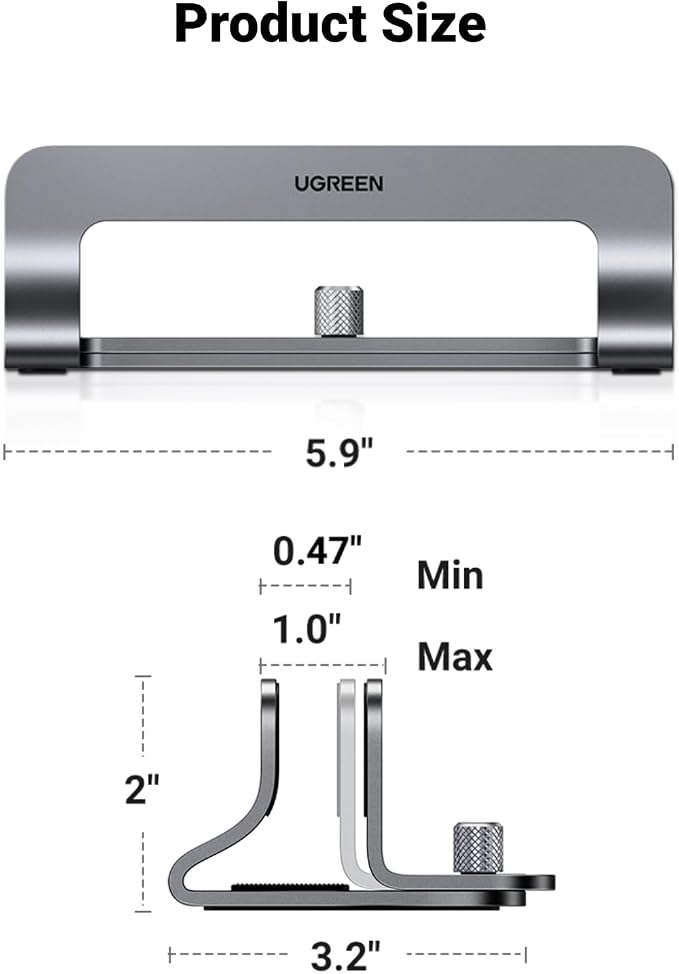 UGREEN Vertical Laptop Stand Holder - Image 7
