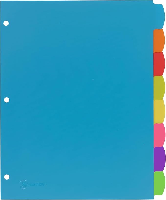 Avery Write & Erase 8 Tabs Plastic Divider - Image 7