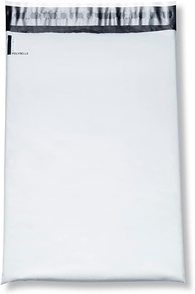 POLYSELLS 100 pcs 7.5"x10.5" White Poly Mailers Shipping Envelopes, Strong - Image 2