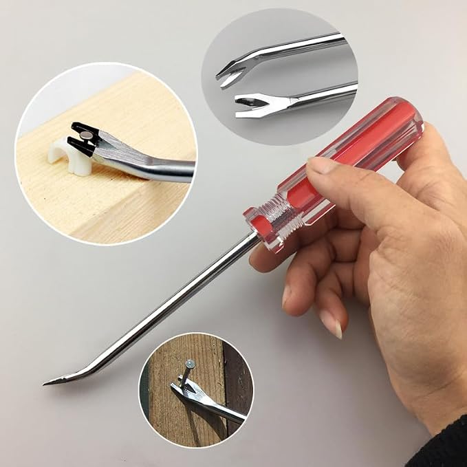 2PCS Upholstery Staple Remover Tool，Heavy Duty Staple Puller Kit - Image 6