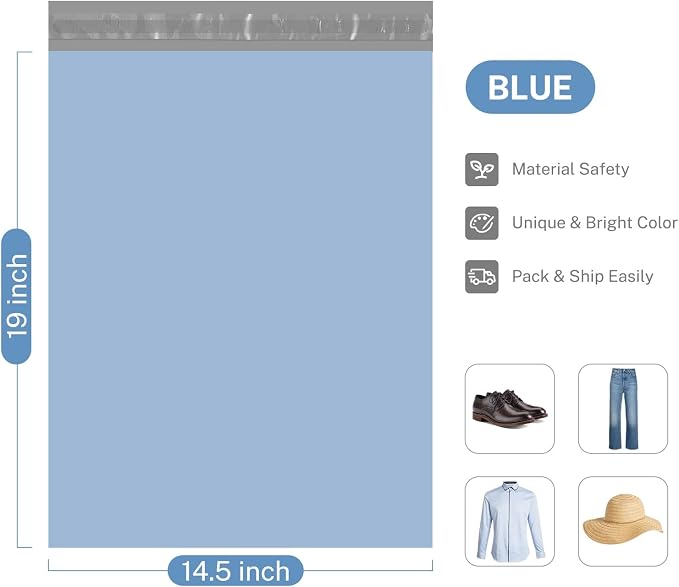 Metronic Poly Mailers 14.5x19 200pcs, Large Shipping Bags - Image 5